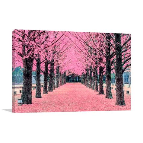 Pink Trees Wall Art Print Canvas For The Home