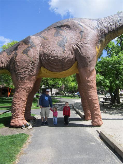 At least once a week, many people go to these. the ballerblog: Ogden Dinosaur Park