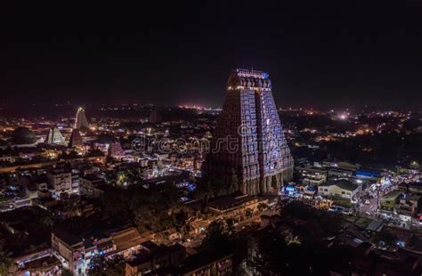 Top Of Srirangam Temple In Tiruchirapalli Stock Image Image Of