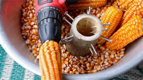 How To Make A Simple Corn Sheller At Home Diy Youtube