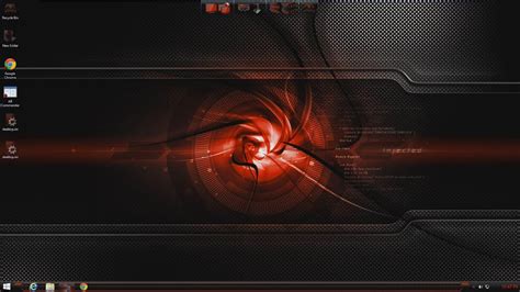Hud Red Theme For Windows 7810 Youtube