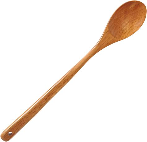 Long Handle Wooden Mixing Spoon 165 Inch Large Wooden Spoons Wood