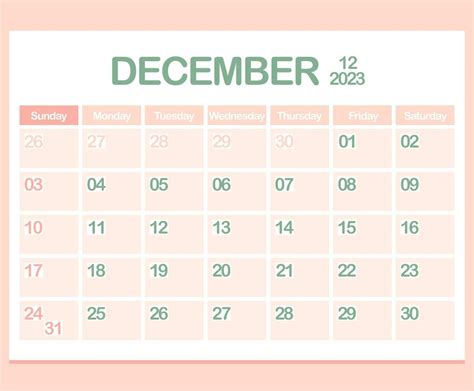 Calendar For Year 2023 December Office Corporate Planner Template In