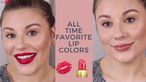 favorite drugstore lip colors nudes and best red lipstick youtube