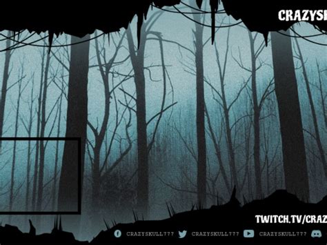 Placeit Horror Gaming Twitch Overlay Template Featuring An Eerie