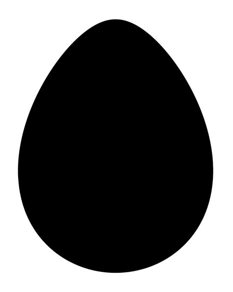 Egg Silhouette Clipart Template Free Stock Photo - Public Domain Pictures