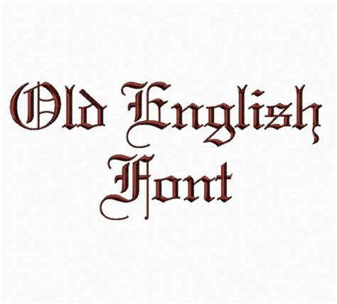 Old English Machine Embroidery Font Monograms Names Pes Dst Ebay