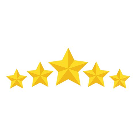 Five Stars Flat Icons Design Template Vector Rating Icon Stars