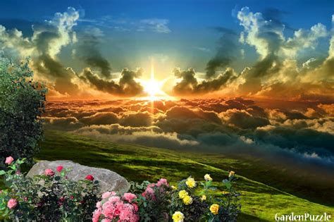 And God Created Heaven And Earth Gardenpuzzle Online Garden