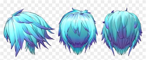 Hair Anime Png Anime Hair Back View Transparent Png 1295x474