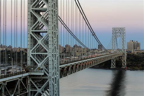 George Washington Bridge Sundown Photograph By Susan Candelario Pixels