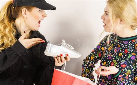 Security Guard And Shoplifter Stock Image Image Of Shoes Clothing 174308591