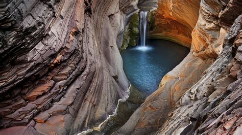 Waterfall In The Cave Wallpapers And Images Wallpapers Pictures Photos