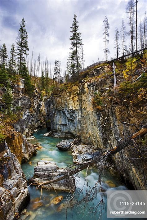 Marble Canyon Kootenay National Park Stock Photo