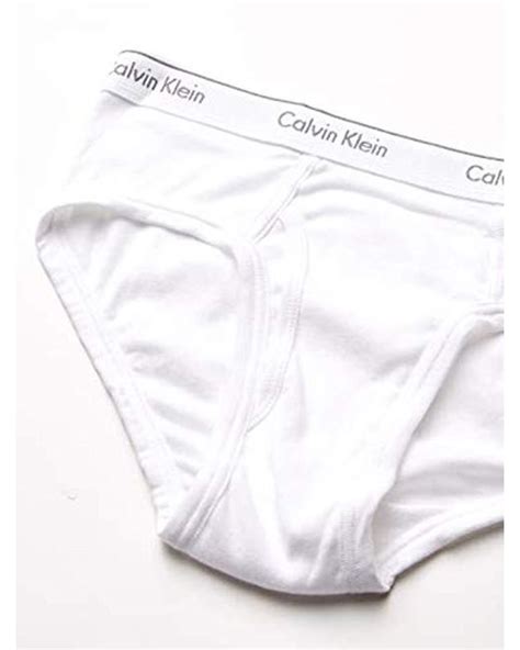 Calvin Klein Cotton Classics Multipack Low Rise Hip Briefs In White For Men Save 57 Lyst