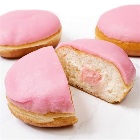 Raspberry Surprise Filled Donut Couplands Bakeries