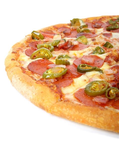 Hot Summer Jalapeno Pepper And Meat Pizza Free Photo Download Freeimages