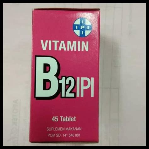 Jual Vitamin B12 Ipi 45 Tablet Cyanocobalamine Sianokobalamin Di Lapak Al Mubarok Store Bukalapak