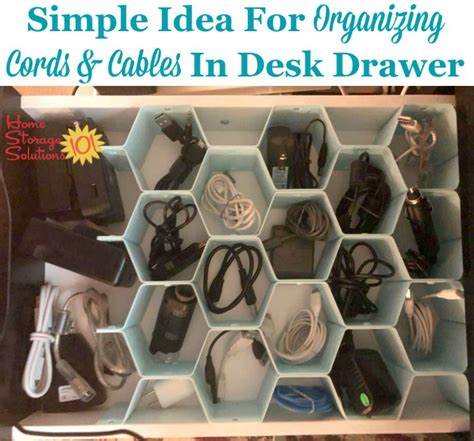 Cable Cord Storage Ideas Organization Tips