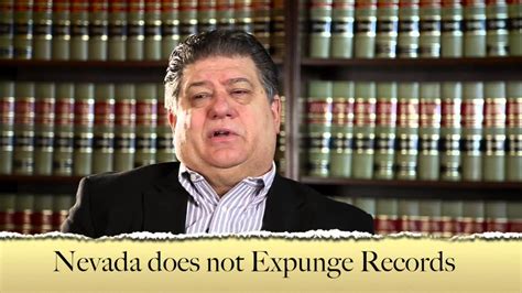 Sealing or Expunging Criminal Records in Nevada - YouTube