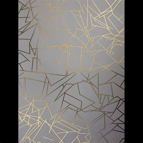 Grey Gold Wallpaper Angles Gold Zinc Grey Wallpaper