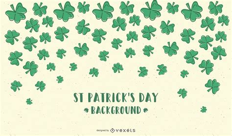 Saint Patricks Day Clovers Background Vector Download