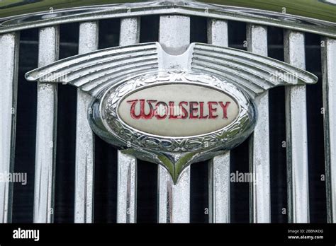Wolseley Car Badge Stock Photo Alamy