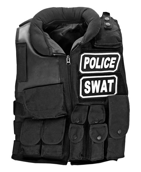 Police Swat Tactical Vest Black