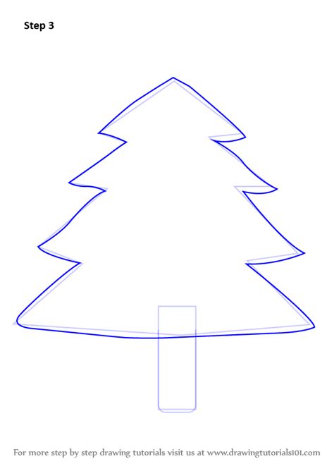 Do the same connecting the bottom line of each tree portion to the points below. Learn How to Draw Decorated Christmas Tree (Christmas ...