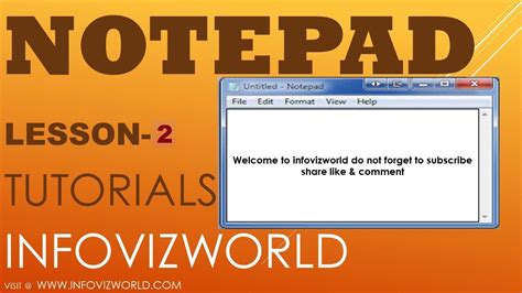 Notepad Tutorial Notepad Complete Tutorial Notepad Text Editor