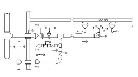 Pipe Connection Sectional Details Are Given In This Autocad 2d Dwg