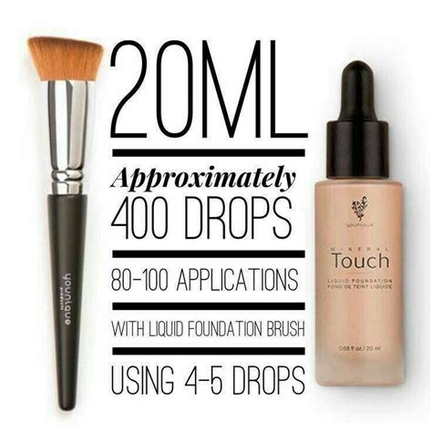 Touch Mineral Liquid Foundation Dries To A Powdery Matte Finish All