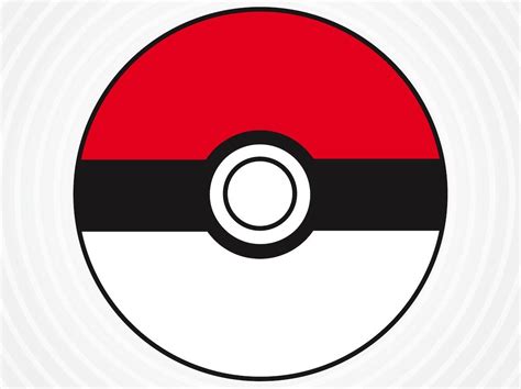 Vector Ball Icon From The Pokémon Franchise Ball Used For Catching And