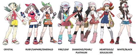 Female Trainers Of Pokemon V2 By Teamr On Deviantart