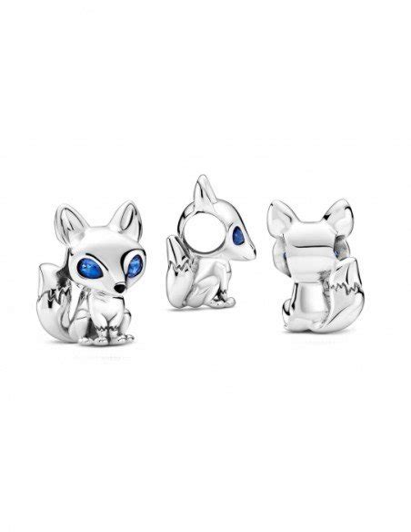 Blue Eyes Fox Pandora Silver Charm Latest Offers On Pandora Jewels