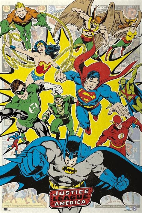 Justice League Of America Dc Comics Poster Print Jla