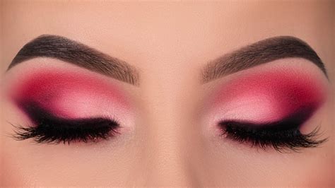 Valentines Day Makeup Tutorial Pink Smokey Eyes Youtube