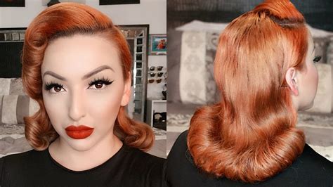 1950s Pageboy Inspired Hair Tutorial Youtube