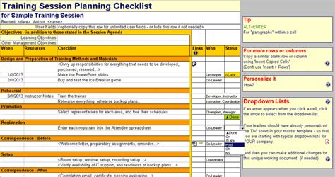 training checklist templates find word templates