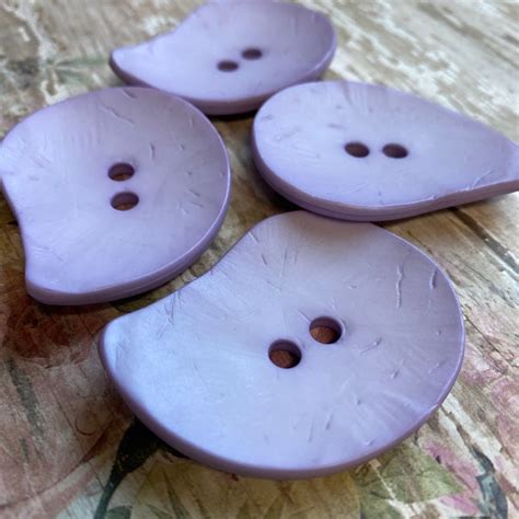 Plastic Lavender Buttons Etsy