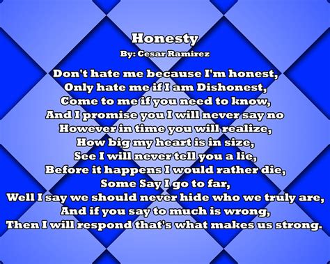Honesty Poem Cesarramirez0302 Flickr