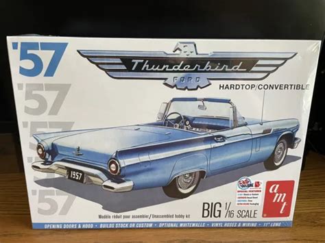 1957 ford thunderbird hardtop convertible 1 16 scale amt model kit nib 37 88 picclick