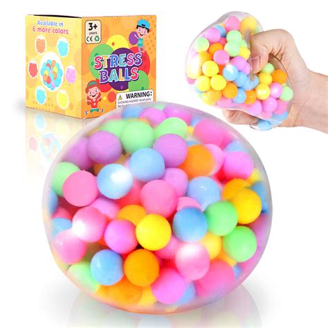 Giant Dna Ball Fidget Toy Big Dna Squishy Stress Ball Molecule Madness Dna Rainbow Ball For