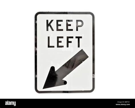 Keep Left Road Sign Hi Res Stock Photography And Images Alamy