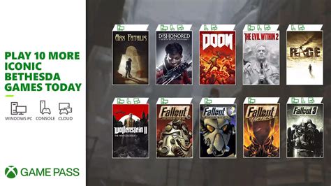Bethesda Games Added To Xbox Game Pass Bethesda Games Will Come To
