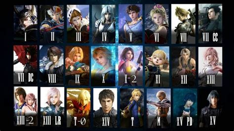 Lead Characters Of Final Fantasy Final Fantasy Fantasy Art