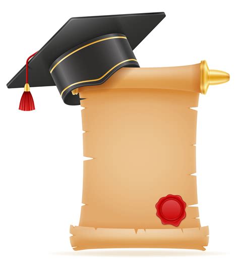 Academic Graduation Mortarboard Square Cap Vector Illustration 510333