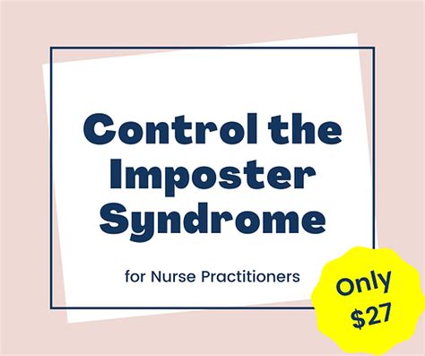 control the imposter syndrome for nurse practitioners