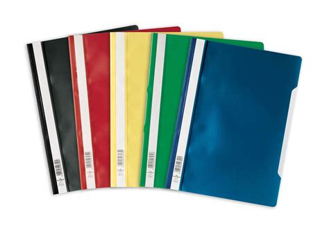 Clear View Folder Report File A4 Pp Assorted 25 Pack Clear View