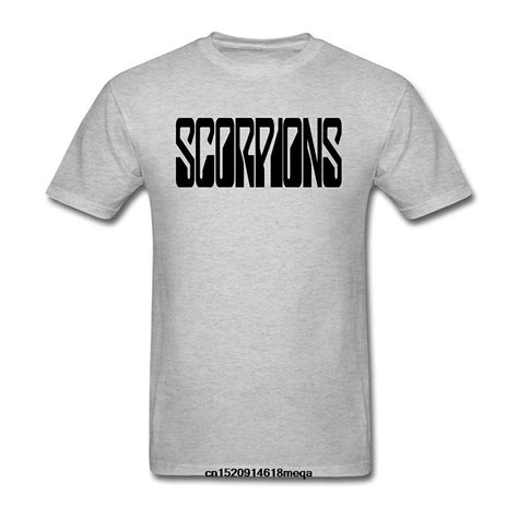 Gildan Funny T Shirts Mens Rock Band Scorpions Fashion Cotton T Shirtcotton T Shirtfashion T